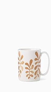 Kate Spade New York Чашка с акцентом ',Листья',, 414 мл, стильный дизайн, идеально подходит для дома и офиса 11080432