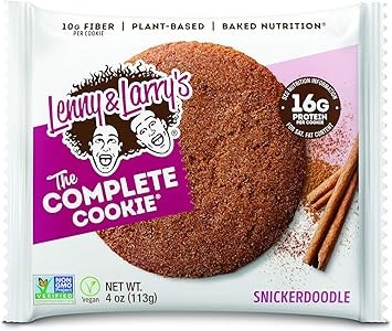 Lenny &amp, Larry',s Веганское печенье Snickerdoodle, без ГМО, с 16 г растительного белка, набор 6 шт. по 113 г 11105650