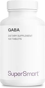 Supersmart ГАМК 750 мг в день (Высокая концентрация) - Гамма-аминомасляная кислота, Без ГМО и глютена - 100 таблеток 11079282