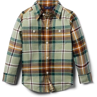 Классическая рубашка из мягкого хлопка в клетку от Janie and Jack, для детей от 1 до 10 лет 11038817