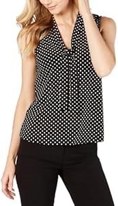 Блуза без рукавов с завязкой Anne Klein, 94% полиэстер, 6% эластан 11060663