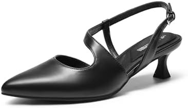 Женские туфли Dream Pairs с каблуком kitten heel 5 см, регулируемым ремешком и закрытым носком, идеальные для свадеб и выпускных вечеров 11055769