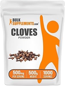 BulkSupplements Молотая гвоздика - Веганская и безглютеновая, 500 мг в порции, 100 г, натуральные питательные вещества 11061496