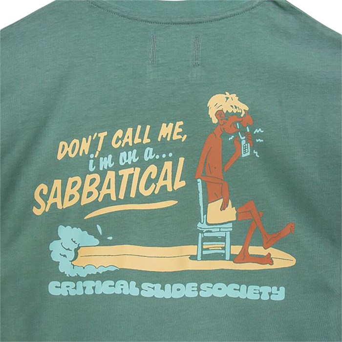 The Critical Slide Society Футболка Sabbatical из мягкого хлопкового джерси с ретро-графическим принтом, стандартная посадка 11053060