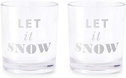 Kate Spade New York Акриловый комплект прозрачных стаканов для напитков, 2 шт., 8,5 см х 9,5 см, ручная мойка 11079469