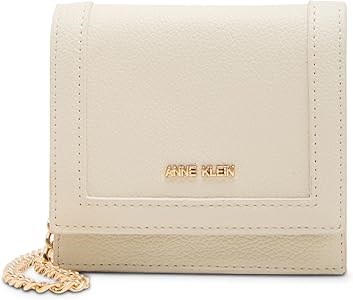 Anne Klein Компактный кошелек с отстегивающейся цепочкой и отделениями для карт, цвет: песочный 11103503