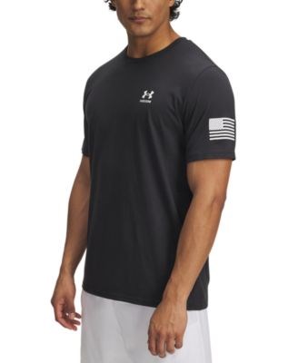 Мужская футболка с логотипом Freedom Flag от Under Armour, обычный крой, короткий рукав 11071681