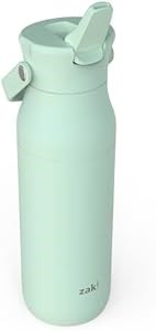 ZAK Designs Бутылка для воды с трубочкой, 32 унции, из переработанной нержавеющей стали, с вакуумной изоляцией 11082530