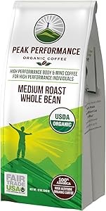 Органический кофе средней обжарки Peak Performance, без кофейной кислоты, сертифицированный USDA, высокогорный, обогащённый антиоксидантами 11041658
