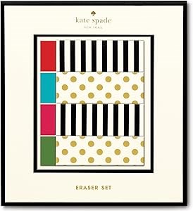 Kate Spade New York Ластики с полосками и в горошек: стильные и функциональные для устранения ошибок 11085452