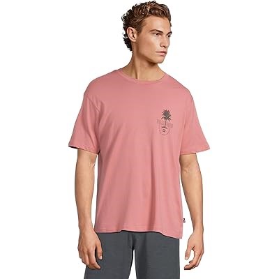 Футболка Billabong Calm Palm Premium из 100% хлопка с коротким рукавом, классический фасон 11032198