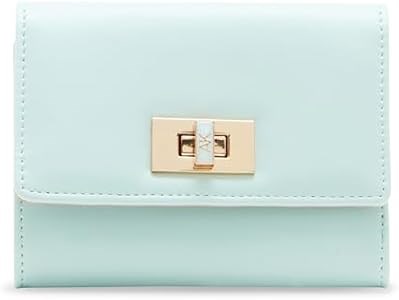 Anne Klein Мужской бумажник среднего размера с клапаном и поворотной застежкой, изготовленный из полиуретана и с подкладкой из полиэстера 11076179