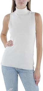 Майка для молодёжи Anne Klein из мягкой ткани (63% вискоза, 37% нейлон) с рибаным воротником 11057776