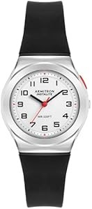 Armitron Водонепроницаемые часы с черным силиконовым ремешком и подсветкой, устойчивые к погружению до 100 метров 11053945