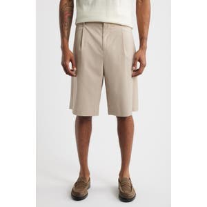 Шорты бермуды с ножевыми складками и эластичной вставкой от Open Edit для комфорта в любой ситуации 10046048