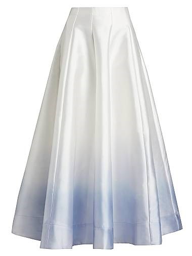 Макси-юбка Cragiburne Acler в омбре из хлопковой смеси с полиэстером, карманы и застежка на молнии 11030657