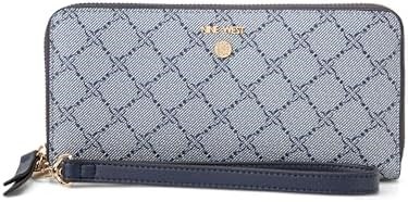 Nine West Женский бумажник с цветочным принтом на молнии и съемным ремешком для запястья 11061684