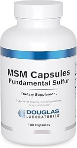 Douglas Laboratories MSM капсулы (метилсульфонилметан) для здоровья суставов, соединительных тканей, кожи, печени и волос | 100 капсул 11049735