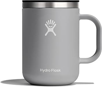 Hydro Flask Кружка из нержавеющей стали, 24 унции, с крышкой и двойной теплоизоляцией, цвет березы 11079002