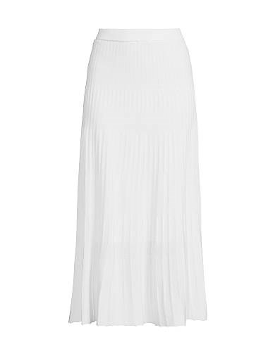 Misook Миди-юбка в складку с эластичным поясом Heritage Fit, 52% вискоза, 48% полиэстер 10041175