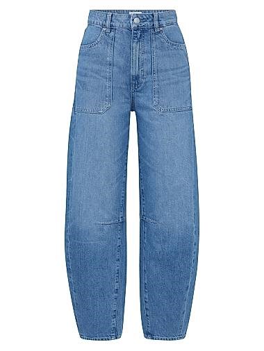 Dl1961 Джинсы Miro с завышенной талией и объемными штанинами, выполненные из 83% хлопка и 17% лиоцелла, с пятью карманами 11015061