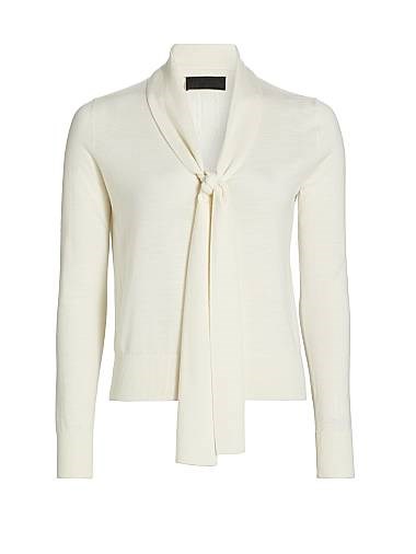 Свитер Nili Lotan Ayla с длинными рукавами и воротником-трубой из 100% шерсти 11025533