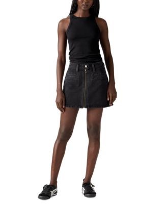 Женская мини-юбка из хлопка с низкой посадкой и карманами Moto Icon от Levi',s® 11054747