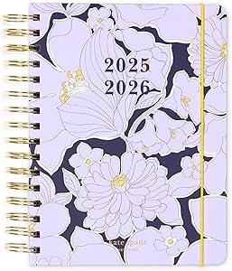 Kate Spade New York Большой ежедневник на 2025-2026 годы: планировщик с недельным и месячным планом, обложка 21,5 см х 18,4 см, стикеры в комплекте 11076891