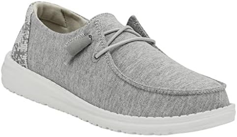 Женская обувь Hey Dude Wendy Stretch Fleece с ультралегкой подошвой и эластичными шнурками, размер 5 11085478