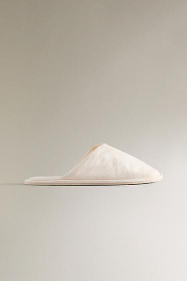 Мягкие мюли из технической ткани Zara Home с асимметричным дизайном для комфорта 11039523