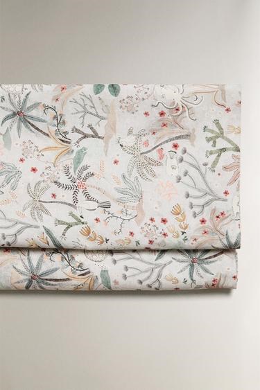 Zara Home Детская хлопковая простыня с морским принтом, 200 нитей 11037762