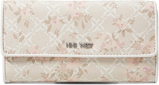 Кошелёк с клапаном на кнопке и 14 отделениями для карт Nine West Zuri SLG Check Sec 11083871