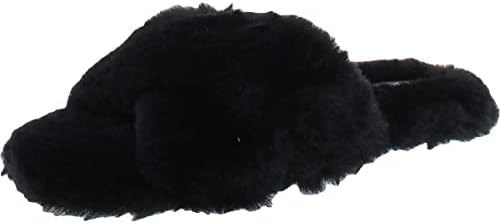 Женские теплые тапочки Nine West с искусственным мехом и резиновой подошвой 11053985