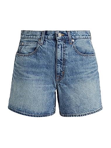 Slvrlake Шорты Walker из денима расслабленного кроя с классическим пятиместным дизайном, 100% хлопок 11030107