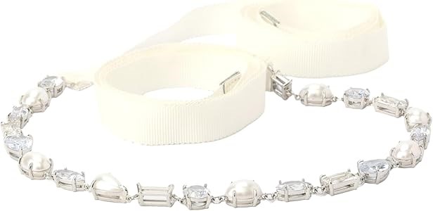 Kate Spade New York Женский свадебный пояс с жемчугом и камнями, регулируемый размер S/M, 60% полиэстер, 25% медь 11080774