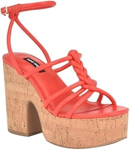 Женские сандалии на танкетке с круглым носком и пряжкой Nine West Olander 11052593