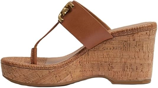 Кожаные сандалии на танкетке Sam Edelman Yardlie с блестящей фурнитурой и удобным 8,25 см каблуком 11052789