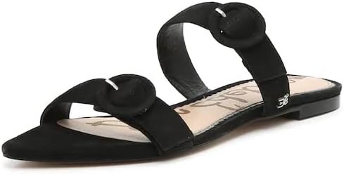 Сандалии Sam Edelman LARUE с открытым носком из черной замши на легкой подошве 11104025