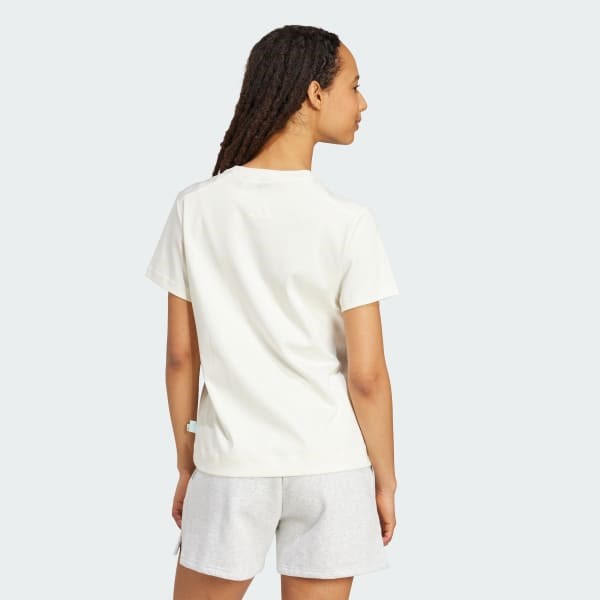 Яркая хлопковая футболка Cat Patch Graphic Tee с принтом кошки для любителей животных от Adidas 11038030