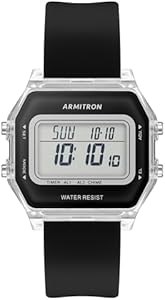 Armitron Женские цифровые спортивные часы с хронографом и силиконовым ремешком, водонепроницаемые до 100 метров 11060759