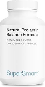 Supersmart Формула природного баланса пролактина с витамином B6 (P5P), экстрактами маки и ашвагандхи | Без глютена - 120 вегетарианских капсул 11079588