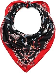 Kate Spade New York Стильный шелковый квадратный шарф с замком и ключом для женщин, идеальный легкий аксессуар для повседневного ношения 11074383