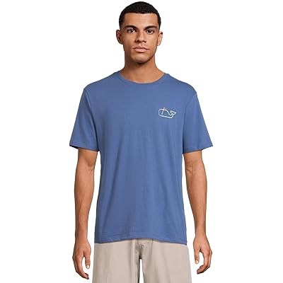 Мужская футболка Golf Flag от Vineyard Vines, 100% хлопок, классический свободный крой, машинная стирка 11038783