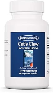 Allergy Research Group Капсулы с кошачьим когтем и экстрактом внутренней коры для здоровья суставов и поддержки иммунитета – 60 вегетарианских капсул 11057263