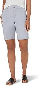 Женские шорты Lee Cargo Bermuda 9 , с эластичной талией и комфортной посадкой для повседневной носки 10022577