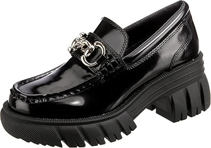 Женские кожаные туфли ALDO Bigwalk с закрытым носком и ремешком на массивном каблуке 11078432