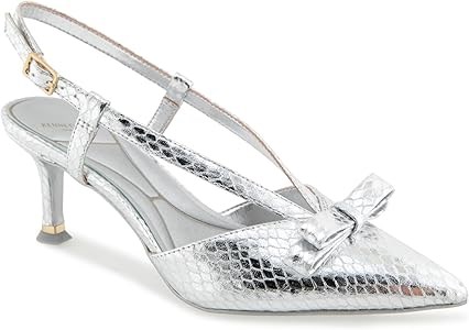 Женские туфли Kenneth Cole New York UMAYRA, серебристая змея, каблук 3 дюйма 11092987