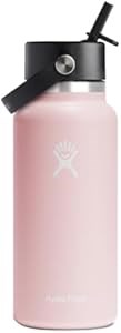 Hydro Flask Широкая бутылка для воды Trillium 32 унции с изолирующей крышкой и соломинкой Flex, из нержавеющей стали 11087577