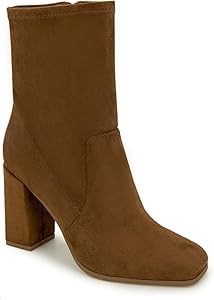 Мужские ботинки Kenneth Cole New York Jax Stretch с квадратным носком и боковой молнией 11089966