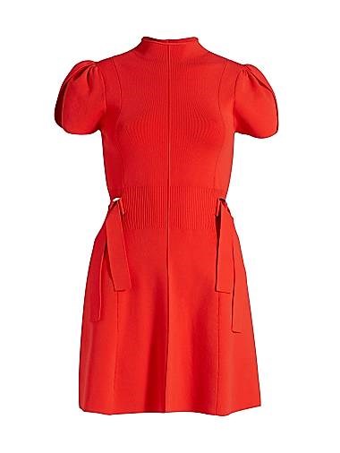 Мини-платье 3.1 Phillip Lim из рибаны, с короткими рукавами-кукурузами и поясом, 83% вискоза 11028284